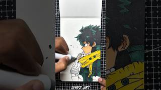 Drawing Izuku Midoriya aka Deku of My Hero Academia 🔥 shorts animedrawing myheroacademia [upl. by Lelia]