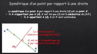 Symétrique dune figure par rapport à un point 5ème [upl. by Ennaisoj]