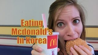 Eating McDonalds in Korea 맥도날드에 Fast Food in Pyeongtaek South Korea [upl. by Stesha618]