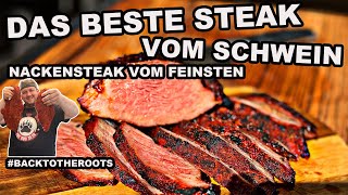 Das beste Steak vom Schwein  Nackensteak 20  The BBQ BEAR [upl. by Arevle]