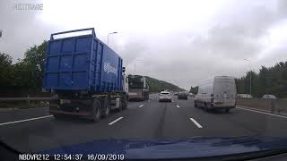 M5 northbound over Avonmouth Bridge to Ject 17 Cribbs Causeway 16092019 [upl. by Weiss]