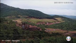 EXATO MOMENTO Do Rompimento Da BARRAGEM DE BRUMADINHO2019 [upl. by Omixam]