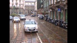 Milan Trams Duomo to La Scala [upl. by Zailer653]