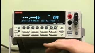 How To Set Manual or Auto Ohms Mode  Keithley Instruments Model 2400 SourceMeter [upl. by Labana14]