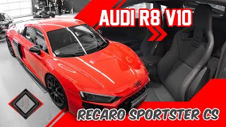 Audi R8 V10  Recaro Sportster CS  mcchipdkr [upl. by Lertram]