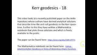 Kerr geodesics  18 [upl. by Nanfa749]