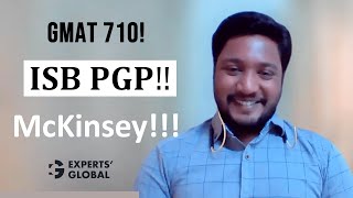 ISB PGP admit and placement at McKinsey  Santosh’s victory [upl. by Yrahcaz532]