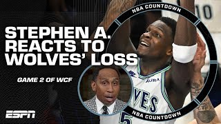 Stephen A The Timberwolves stars HAVENT SHOWN UP vs Mavericks  NBA Countdown [upl. by Kilam]