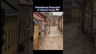 Największe Powodzie w Historii Polski 🇵🇱 poland polska top top5 powódź flood disaster shorts [upl. by Nedrob]