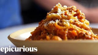 The Only Bolognese Recipe Youll Ever Need  Italianish  Epicurious [upl. by Artur261]