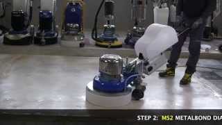 Marble floors How to grinding and polishing with Klindex Levighetor 650VS [upl. by Dibri]