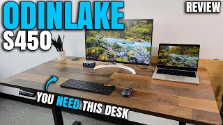 This Is The Desk You Need  OdinLake S450 Standing Desk Review [upl. by Assirod]