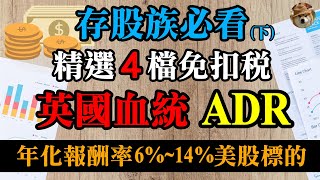 下存股族必看！精選4檔免扣稅的英國血統ADR，年化報酬率達614的美股標的｜美股價值投資PUK、RELX｜EP24 [upl. by Norrab446]