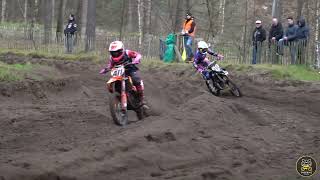 Two Stroke Action 🔊 85cc Racing on Very Rough Track [upl. by Erdnaed874]