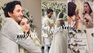 Actress Wania Nadeem and actor Zuhab Khan Nikah Ceremony Complete [upl. by Yras]