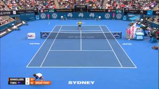 Marcel GRANOLLERS ESP vs Bernard TOMIC AUS HIGHLIGHTS Apia International Sydney 2014 [upl. by Nnahgem868]