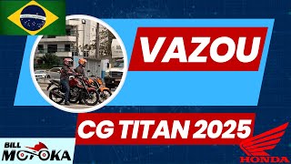 Vazou a nova CG TITAN 2025 Duas motos são flagradas sem disfarce em São Paulo com cara de novidade [upl. by Melisse159]