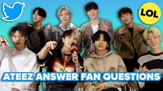 ATEEZ Answer Fan Questions [upl. by Ocsecnarf]