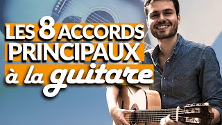 DEBUTANT  8 accords de guitare à APPRENDRE  TUTO GUITARE débutant [upl. by Braca]