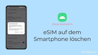 eSIM auf dem Smartphone löschen Android 14 [upl. by Aronaele]