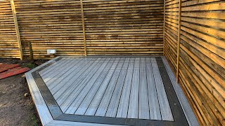 GARDEN DECKING TRANSFORMATION  COMPOSITE DECKING [upl. by Millar404]