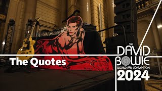 The Quotes  The David Bowie World Fan Convention 2024 Interviews [upl. by Amsirhc]