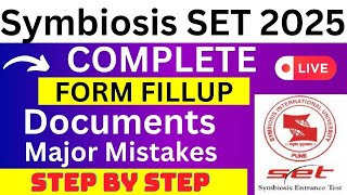 Symbiosis SET 2024 Application Form  Symbiosis SET Registration 2024 How To Fill Symbiosis Form [upl. by Qahsi]