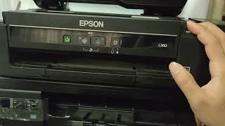 Epson L360 printer head cleaning and Nozzle check [upl. by Isabelita]