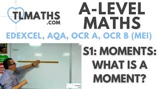 ALevel Maths S101 Moments What is a Moment [upl. by Aleyam]