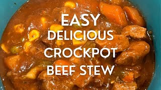 Easy Delicious Crockpot Beef Stew [upl. by Poliard289]