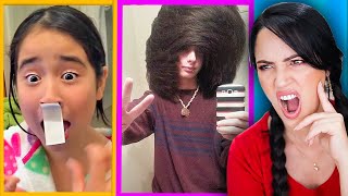 Pero PORQUÉ Hacen ESOOO 😱 Reaccionando a Hair Fails Arruinan su Cabello 🔥 Sandra Cires Play [upl. by Sukramal295]