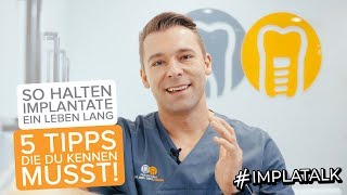 So halten Implantate ein Leben Lang  5 Tipps die du kennen musst [upl. by Ailemaj]