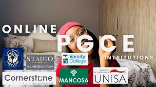 Complete Your PGCE OnlineLong Distance  South African Institutions   PGCE Funding [upl. by Eeldivad967]