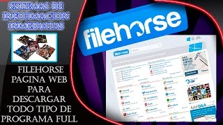 Pagina web para descargar todo tipo de programas full  FileHorse [upl. by Elleivap712]