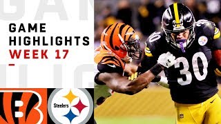 Bengals vs Steelers Week 17 Highlights  NFL 2018 [upl. by Rugen]