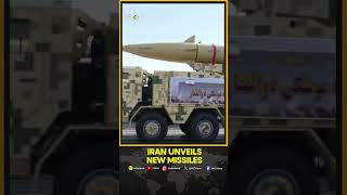 Iran parades 23 ballistic missiles unveils new drones at military parade  WION Shorts [upl. by Billmyre414]