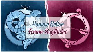 Homme Bélier ♈ Femme Sagittaire ♐  Compatibilité Amoureuse [upl. by Etessil669]