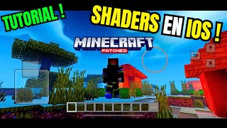 COMO INSTALAR SHADERS EN MINECRAFT BEDROCK IOS  TUTORIAL ✅ [upl. by Cira605]