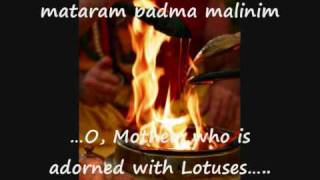 Sri Suktam  Rig Veda Hymn with English subtitles  Mahalakshmi  Goddess of Wealth [upl. by Nixie]