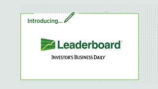 Leaderboard from Investors Business Daily [upl. by Zetnwahs]