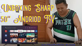 Sharp 50quot Android UHD4k TV Unboxing [upl. by Yevi195]