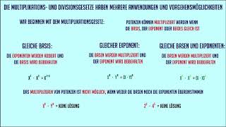 Potenzrechnung  Mathe GYM Klasse 10 [upl. by Nickles]