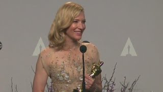 Cate Blanchett talks about winning Best Actress [upl. by Ahcsrop]