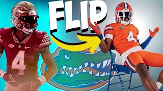 TJ Abrams FLIPS to Gators Football leaving FSU FURIOUS [upl. by Arte]