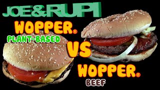 Joe amp Rupi testen Burger King ® Wopper ® Plantbased vs Wopper Beef  Veggie vs Beef  wer gewinnt [upl. by Ahsen676]