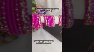 Handmade bangles design according to outfitshotrs viralvideo viralshort [upl. by Onairelav]