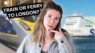 TRAVEL TO LONDON TRAIN vs FERRY we review the Eurostar and Stena Line ferry from Amsterdam [upl. by Laurence547]