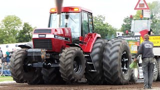 Case Magnum 7150 aka quotSuper Marioquot in front of the sled  Tractor Pulling Season 2022 [upl. by Weber638]