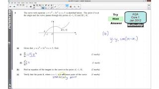 AQA Core 1 Jan 2012 Q4abc [upl. by Cartwell92]