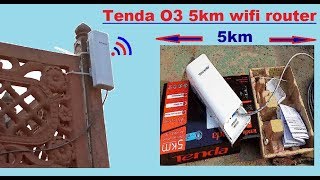 Tenda O3 5KM Wifi Router Setup  Tenda o3 wireless 5km outdoor point to point cpe Configuration [upl. by Dareece]